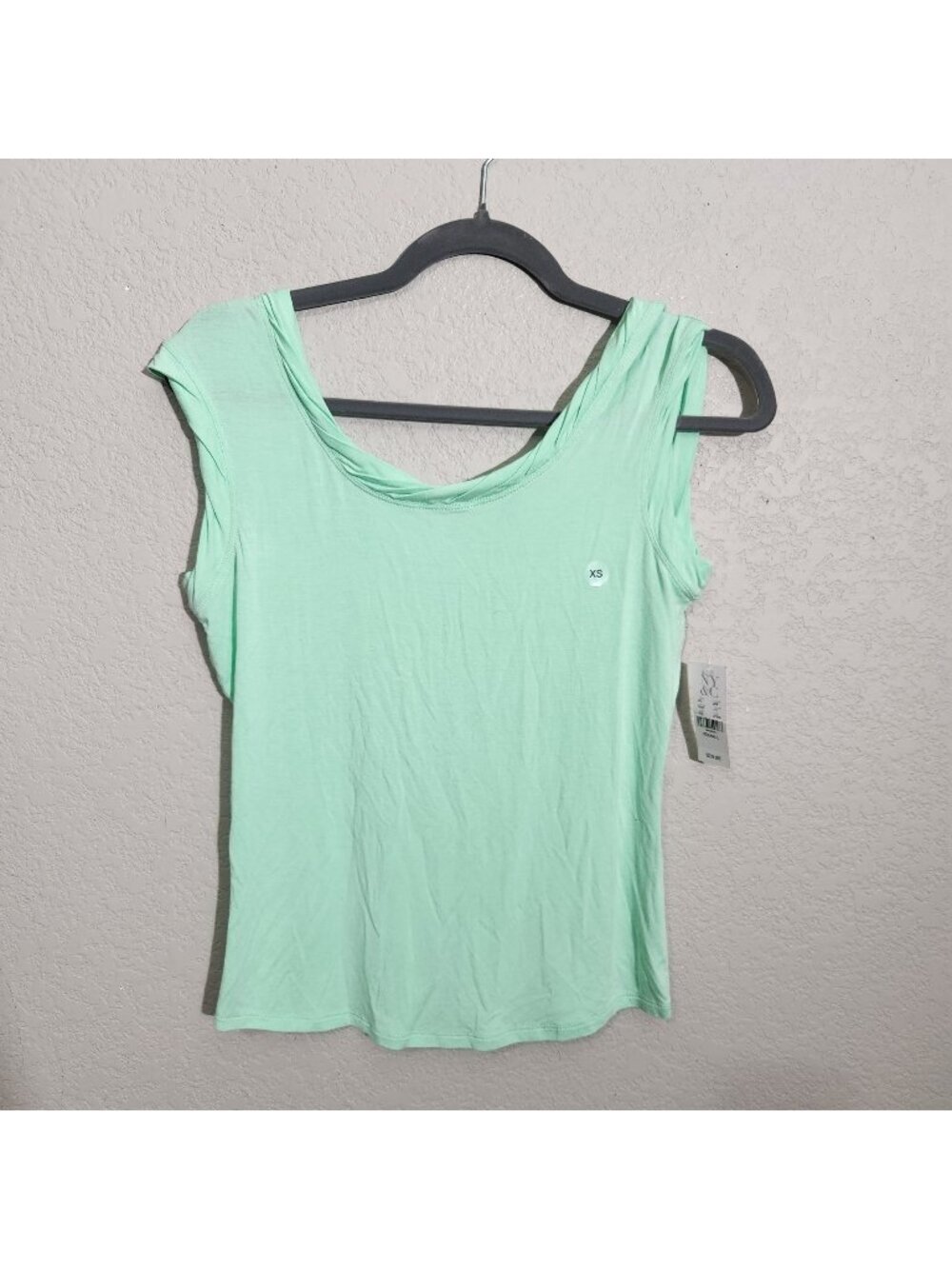 New York & Company Womens Sleeveless Mint Top Size XS Stretch Fit